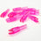 Several pink EV-M micro diameter nocks of small throat size by Evolusion Arrows from Ten Zone Archery