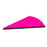 One neon pink Q2i Rapt-X vane with a black base. The Ten Zone Archery logo is visible as a watermark over the image.