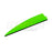 One green Q2i X-II 3-inch vane with a black base. The Ten Zone Archery logo is visible as a watermark over the image.