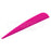 AAE Elite Plastifletch 4-inch vane, pink colour on white background with Ten Zone Archery logo watermark