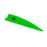 One neon green Bohning Bolt vane showing the black Bolt symbol. The Ten Zone Archery logo is visible as a watermark over the image.