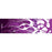 One purple flame pattern Bohning arrow wraps printed at one end with a white Bohning logo symbol. 
