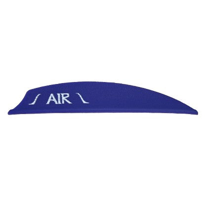 Blue Bohning Air vane with white AIR logo.