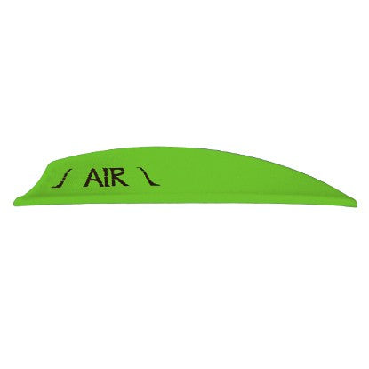 Neon green Bohning Air vane with black AIR logo.