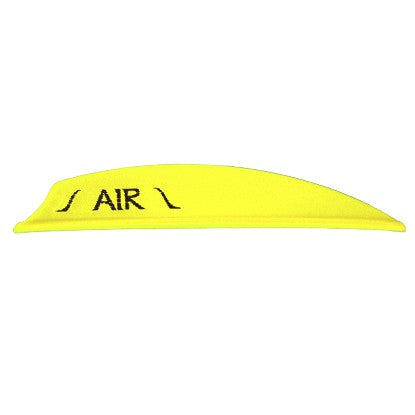 Neon yellow Bohning Air vane with black AIR logo.