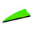 One green Q2i Fusion-II 2.1-inch vane with a black base. The Ten Zone Archery logo is visible as a watermark over the image.