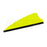 One yellow Q2i Fusion-II 2.1-inch vane with a black base. The Ten Zone Archery logo is visible as a watermark over the image.