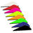 Eight single Q2i Rapt-X vanes, each a different colour with a black base. The Ten Zone Archery logo is visible as a watermark over the image.