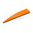 One orange Q2i X-II 3-inch vane with a black base. The Ten Zone Archery logo is visible as a watermark over the image.