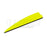One yellow Q2i X-II 3-inch vane with a black base. The Ten Zone Archery logo is visible as a watermark over the image.