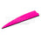 One pink Q2i X-II 3.5-inch vane with a black base. The Ten Zone Archery logo is visible as a watermark over the image.